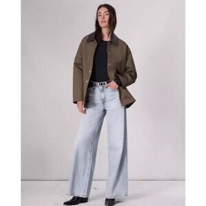 rag & bone Sofie Featherweight Wide Leg Jeans Kierra High Rise 24 NWT